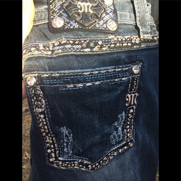 MISS ME JEANS SIGNATURE BOOT SZ 28 W 30 L or 32L - Picture 7 of 7